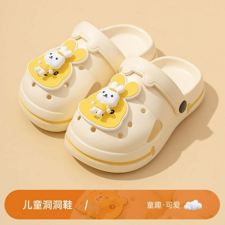 

Girls‘ sandals children‘s summer baby indoor soft bottom infant non-slip slippers cartoon Boys closed toe hole shoes