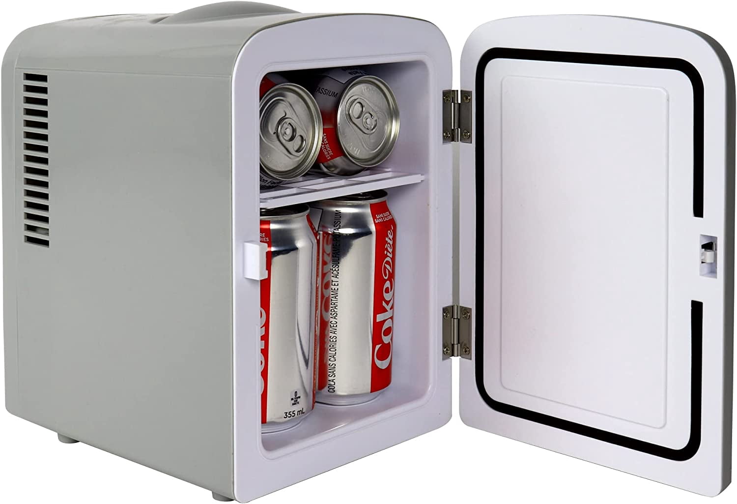 Diet   Fridge - 6 Can Portable Refrigerator for Car Office Dorm with AC  Power