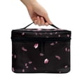 thumbnail image 2 of HELLHERO Flowers Portable Makeup Brush Bag with Brush Slots Polyester Wide-open Portable and Durable, 2 of 4