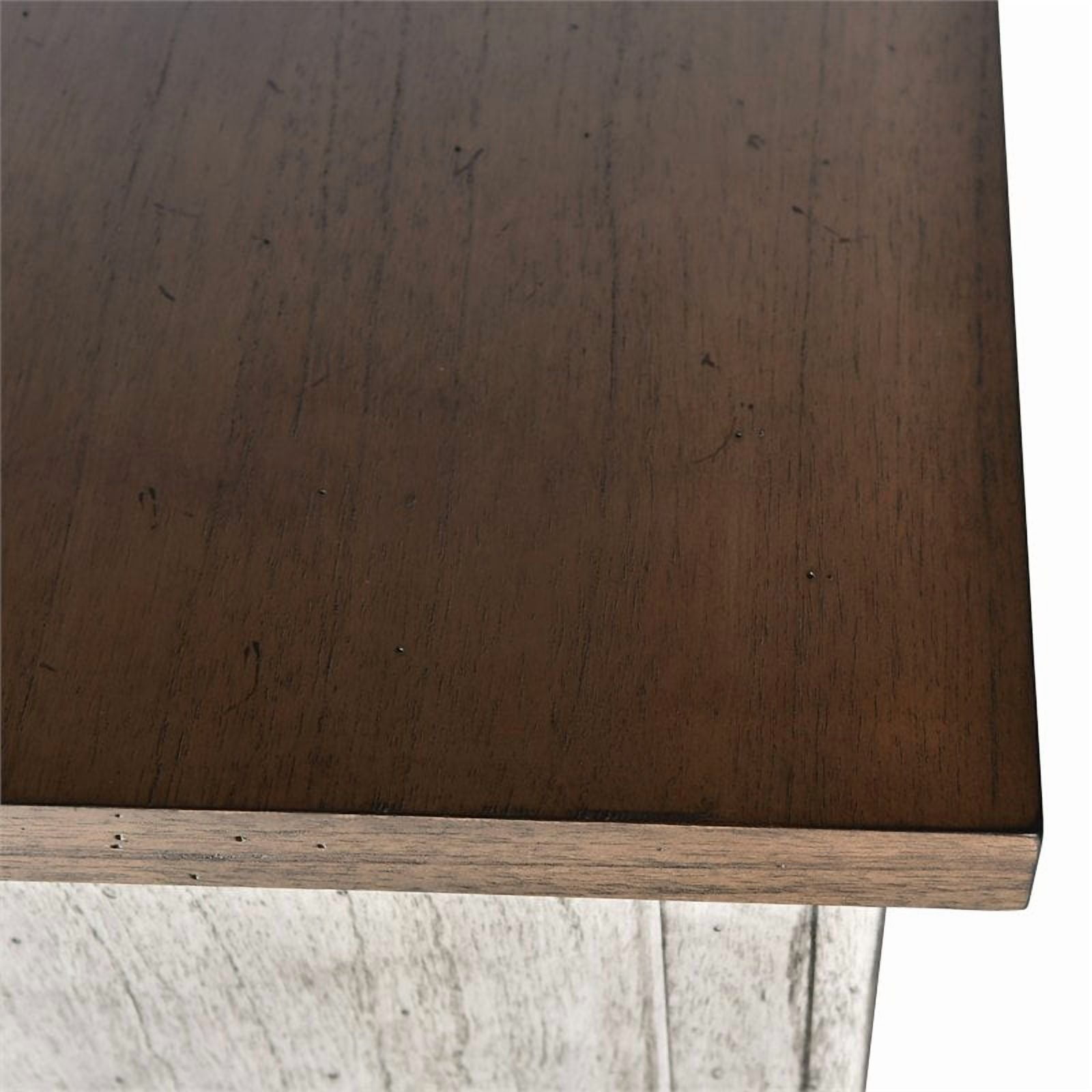 Steve Silver Bear Creek Rustic Two Drawer Nightstand, Rustic Ivory