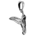 thumbnail image 2 of 1 1/8 inch Sterling Silver Hummingbird Necklace Diamond-Cut Oxidized finish 18 inch BX_19, 2 of 4