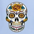 thumbnail image 5 of Wild Bobby, Day Of The Dead Sugar Skull Pop Culture Women Graphic Long Sleeve Tee, Light Blue, X-Large, 5 of 5