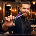 thumbnail image 3 of Regale Barber Supply Professional Rainbow Titanium Hair Cutting Shear Set | 5-Piece Barber Kit, 3 of 8