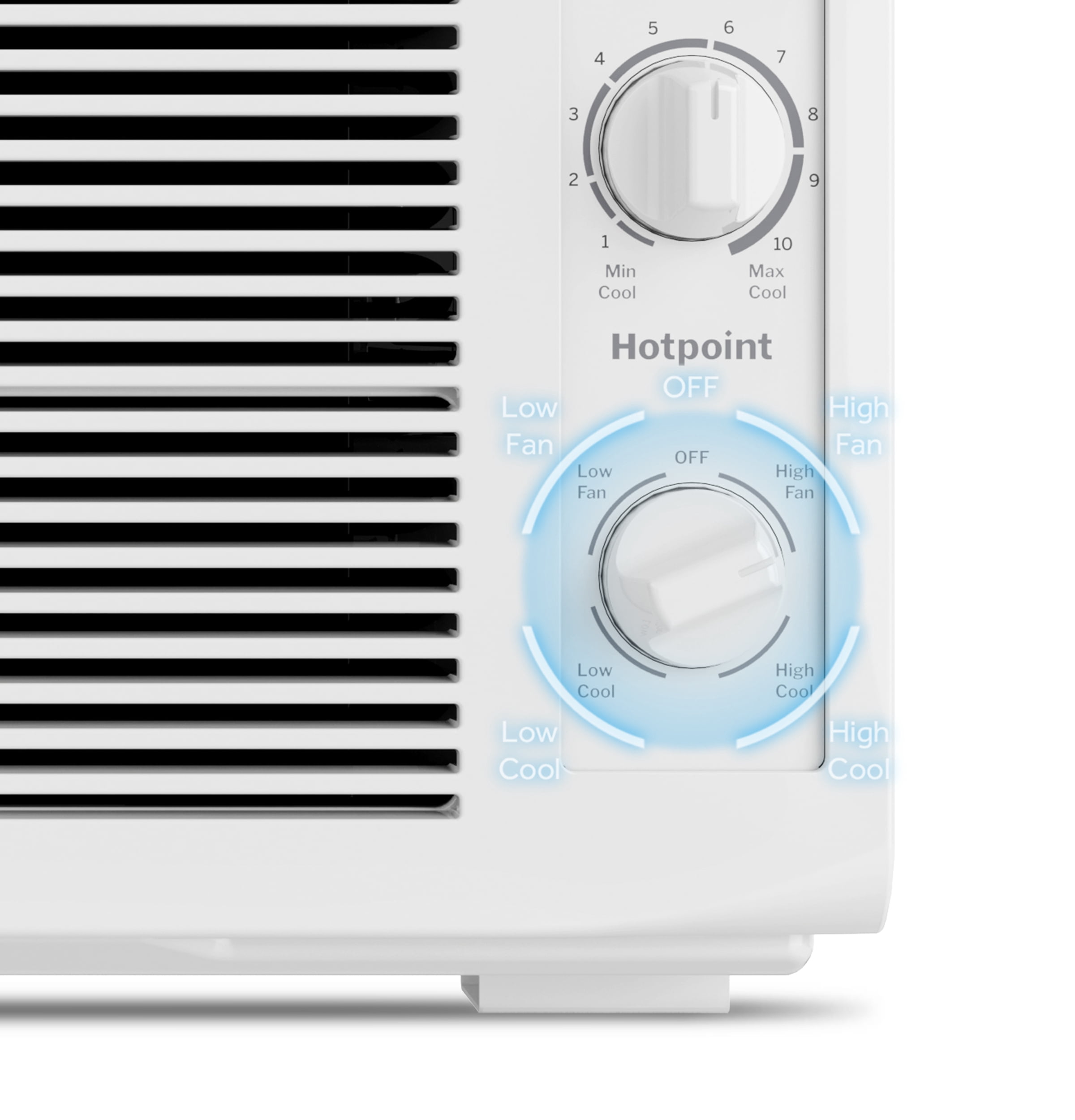 Walmart Exclusive Hotpoint® 5000 BTU, 115V Mechanical Window Air Conditioner, Covers 150 sq. ft.