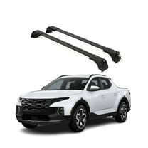 ERKUL Roof Rack Cross Bars for Hyundai Santa Cruz 2022-2025 | Anti-Theft Lock Aluminum Crossbars for Rooftop, Cargo Carrier, Luggage, Kayak, Canoe, Bike | Black