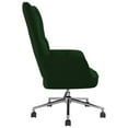 thumbnail image 2 of vidaXL Relaxing Chair Dark Green Velvet, 2 of 5