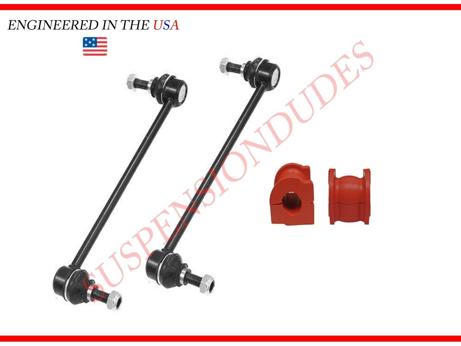 4PC Front Sway Bar Links Bushings for 20062014 Honda Ridgeline RT RTL