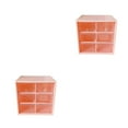 thumbnail image 4 of relayinert Plastic Functional And Stylish Jiugongge Storage Drawer - Easy Access With Multiple Colors pink Six Palaces Grid 2Set, 4 of 6