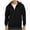Black, variant on Dovford Lightweight Hoodie Men Zip Up Hooded Sweatshirt Thin Slim Fit Jacket Big and Tall Hoodies