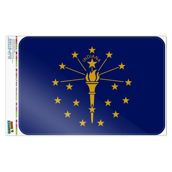 Indiana State Flag Home Business Office Sign