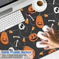 thumbnail image 2 of Long Mouse Pads for Desk,Gray Halloween Pumpkins Skulls and Bones Desk Mats on Top Of Desks, Desk Mouse Pad Extra Large with 3mm Non-Slip Base and Stitched Edge for Gaming,Office,Work,Home 47.3"x23.6", 2 of 6