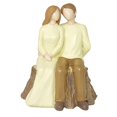 thumbnail image 1 of Estatua de pareja enamorada, mini figura, escultura, recuerdo, centro de mesa, decoración del hogar Joven pareja sentada, 1 of 9