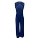 thumbnail image 4 of Mujeres Diamond Solid Halter Jumpsuit Pijamas Casual Pantalones de Pierna Ancha Odeerbi  ODB-6, 4 of 5