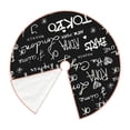 thumbnail image 3 of Bingfone Christmas Tree Skirt Mat Christmas Decoration Interior 48"-Travel The World, 3 of 8