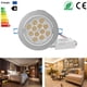 thumbnail image 1 of Regulable 12 * 3W Led Luz De Techo Foco Empotrable Downlight Blanco Cálido 100-245V Inevent HA026098-00, 1 of 7