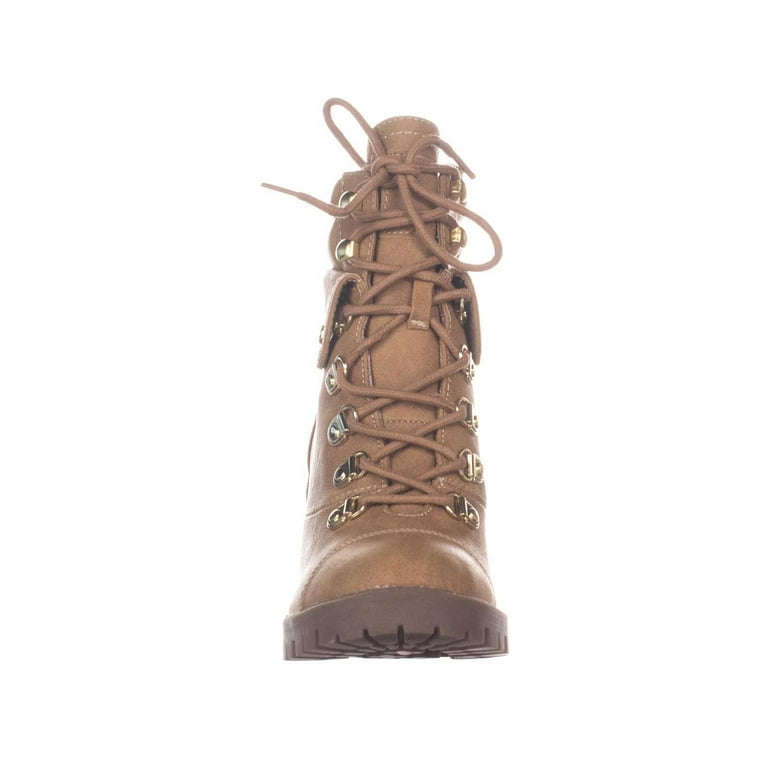 Womens G By Guess Jollyn Lace Up Ankle Boots Medium Natural Walmart