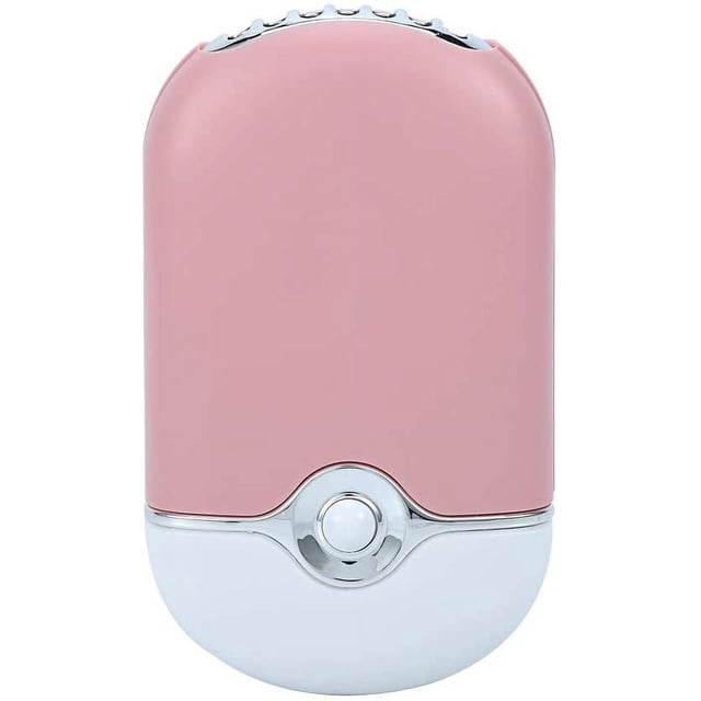 RV Rose-Personal Mini ventilador portátil, ventilador eléctrico de aire acondicionado, ventilador de refrigeración portátil recargable USB para extensión de pestañas, esmalte de uñas, secado rápido brillar Electrónica