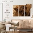 thumbnail image 5 of Elephant Stock Bonding Lions Wall Art - Horizontal Multi Panel Canvas - Living Room Wall Decor - Animal Multi Panel - Black And Orange Decor - 33" x 20", 5 of 8