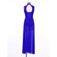 thumbnail image 4 of Raenseen Costume de Danse Lyrique Long Maxi pour Femmes Robe de Danse Moderne Contemporaine Sans Manches Tenue de Danse Bleue G, 4 of 7