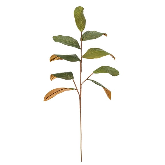 Vickerman 30" Artificial Green Magnolia Spray. Includes 3 sprays per pack.