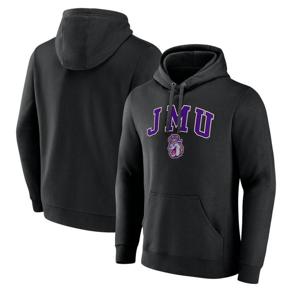 Men's Black James Madison Dukes Campus Pullover Hoodie