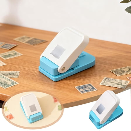 Square Hole Punch, Large Manual Paper Punch for Crafting, Ergonomic Lever Punch for Scrapbooking, Card Making, Envelope & Label Craft