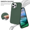 thumbnail image 2 of Funda GUAGUA de silicona para iPhone 13 Pro Max de 6.7 pulgadas, color verde oscuro, 2 of 9