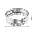 thumbnail image 4 of 6Pcs Round Cake Ring Stainless Steel Cake Ring Mousse Mold Kitchen Baking Cake Ring Mold, 4 of 5