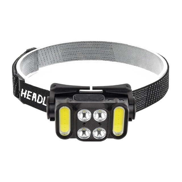 Linterna frontal LED Colamx recargable portátil para senderismo 4 cuentas LED