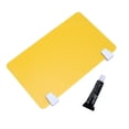 thumbnail image 3 of ORDDIART 1Pcs Acrylic Desk Divider Partition Yellow Panel for Creating Private Workstations, 3 of 6