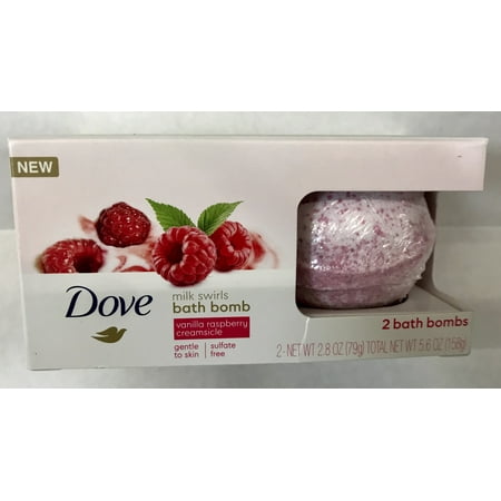 Dove Bath Bomb Vanilla Raspberry 2pk - Walmart.com