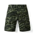 thumbnail image 4 of IROINNID Savings Cargo Shorts for Men Summer Outdoors Multi-pocket Camouflage Sport Shorts Pants,Olive Green, 4 of 6