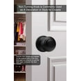 thumbnail image 2 of 6 Pieces Oil-Rubbed Bronze Dummy Door Knobs, Inactive Half Dummy Door Knob, No-Turning Door Dummy Knob, Bronze Dummy Knobs for Closet Doors（3 Pack）, 2 of 14