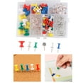 thumbnail image 2 of RUISINERY 120pieces Colorful Push Pins Decorative Thumbtacks Cork Notice Board Thumb Tacks with Case for Cork Board Bulletin Board, 2 of 7