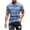 Blue, variant on Maean Big and Tall Shirts for Mens Short Sleeve Crewneck Striped Tshirts Summer Casual Tee Tops