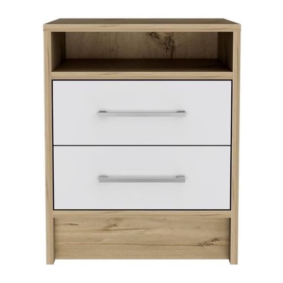 TUHOME Eter Nightstand Engineered Wood Nightstands in Multi-color