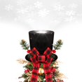 thumbnail image 1 of Sombrero con diseño de árbol de Navidad iluminado y proyector de copos de nieve, 1 of 7