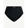 thumbnail image 2 of Time and Tru Women's and Women's Plus Size Ribbed High Waisted Bikini Bottoms, Sizes XS-3X, 2 of 5