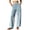 Light Blue_#X003, variant on Velvet Pants for Women with Pockets Soft Dressy Casual Elastic Waist Warm Velour Lounge Pant Formal Slacks,Army Green M