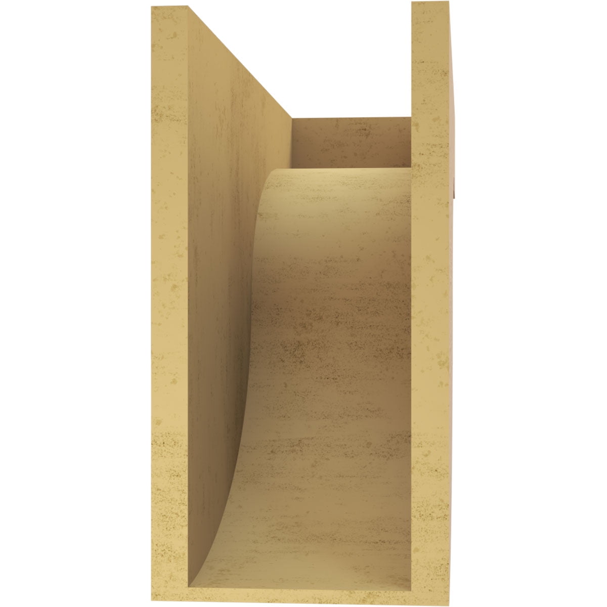 8"W x 24"D x 16"H Classic Del Monte Rough Cedar Woodgrain TimberThane Corbel, Primed Tan