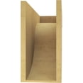 thumbnail image 4 of 8"W x 24"D x 16"H Classic Del Monte Rough Cedar Woodgrain TimberThane Corbel, Primed Tan, 4 of 6