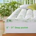 thumbnail image 2 of Mattress Topper Pillow Top Mattress Pad Cover Cooling Bed Topper Plush, Deep Pocket Breathable Pressure Relief Soft Sleep Design, for Twin Full Queen King Bed Home Use, 2 of 6