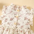 thumbnail image 2 of Ketyyh-chn99 Robes Fille Robe d'Été Plage Manches Longues Robe Courte Jupe Tutu Princesse Sans Manches Robe Blanche, 6-12 Mois, 2 of 4