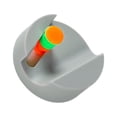 thumbnail image 1 of Moyic Clip de fregonas, colgador de estante de almacenamiento, gancho adhesivo montado en la pared, adhesivo que no deja marcas para baño y Almacenamiento y organización del hogar Gris, 1 of 6