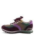 thumbnail image 4 of PATRIZIA FIODH Women’s Retro Fashion Sneaker – Mixed Material Lace-Up with Cushioned Insole, 4 of 9