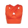thumbnail image 1 of SUNSIOM Women's Criss Cross Tank Tops, Sleeveless Solid Color Cutout Crop Tops, 1 of 9