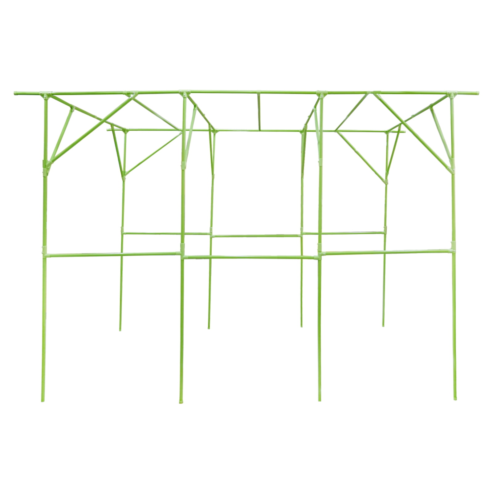 Green Steel Pipe 3.1x2x2.3m Courtyard Climbing Frame Large Stable Grape Garden Support Frame