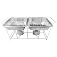 25 Pc Disposable Aluminum Chafing Dish Buffet Party Set WITH HANDY