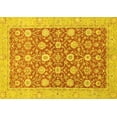 thumbnail image 1 of Ahgly Company Machine Washable Indoor Rectangle Oriental Yellow Traditional Area Rugs, 2' x 4', 1 of 4