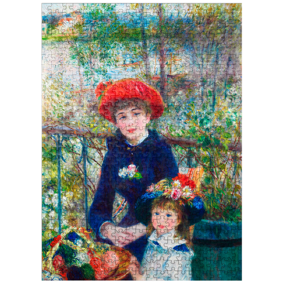 MyPuzzle - Two Sisters On The Terrace 1881 By Pierre-Auguste Renoir - Premium 500 Piece Jigsaw Puzzle for Adults